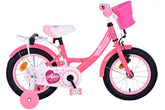 Volare Ashley 14 inch meisjesfiets in roze/rood met handrem en zijwieltjes